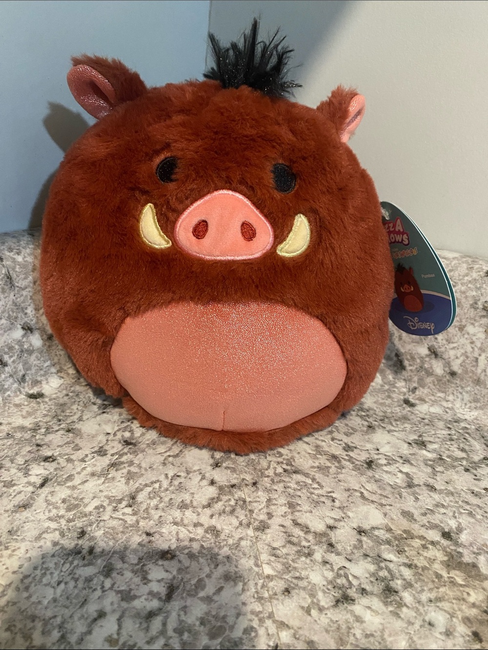 Disney Pumbaa Plush Accent Pillow - Rust and Pink